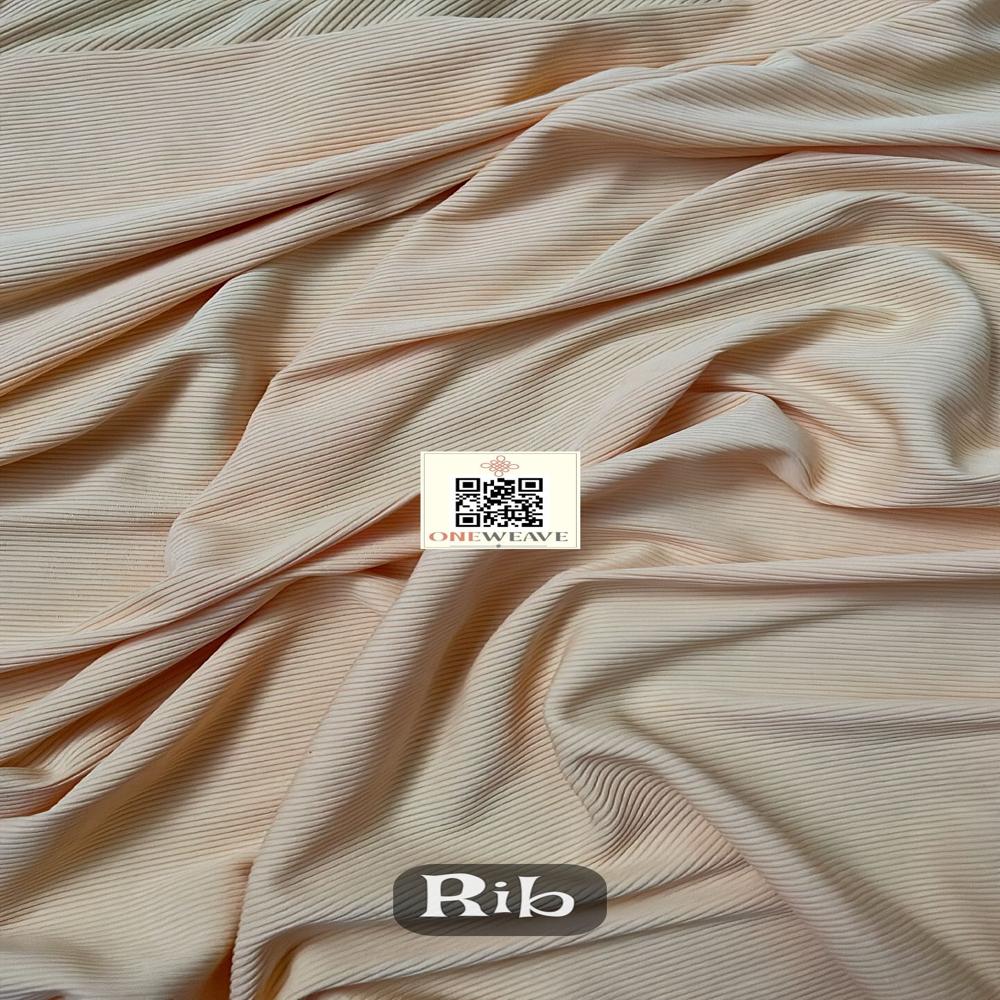 Rib Polyester Lycra Fabric