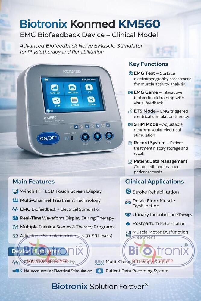 Konmed KM-560 Professional Biofeedback Equipment with Rehab Programs