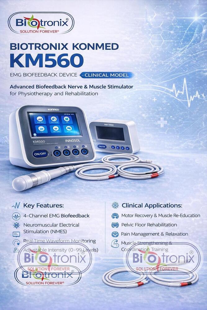 Konmed KM-560 4 Channel EMG Biofeedback Device for Rehab Clinics