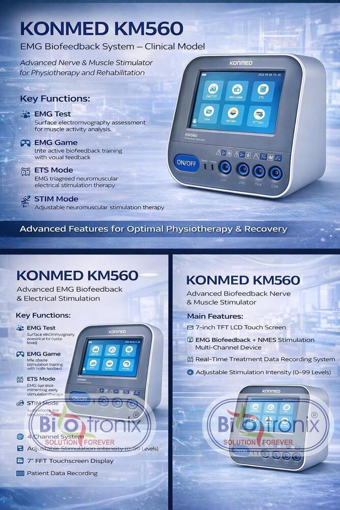 Konmed KM-560 Physiotherapy EMG Biofeedback with Therapy Control