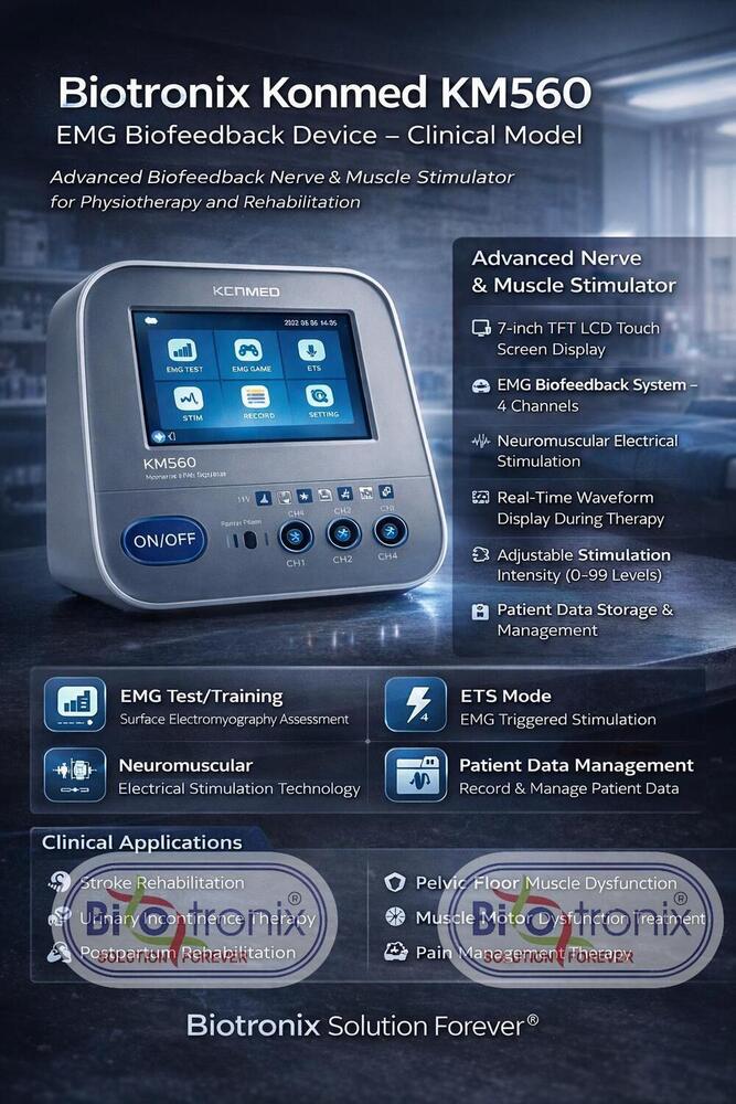 Konmed KM-560 Rehab Biofeedback Equipment with Multi Therapy Modes
