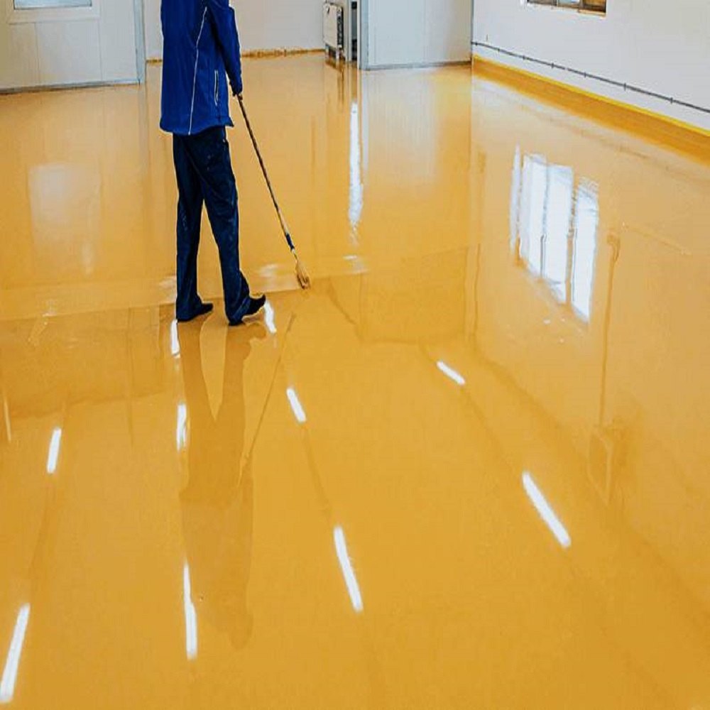 Yellow Floor Paint - Physical Form: Liquid
