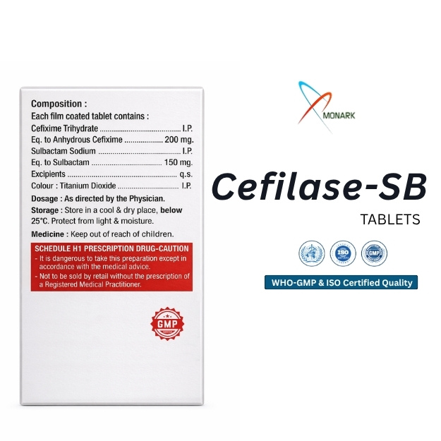 Cefixime 200mg + Sulbactam 150mg Tablet - Drug Type: General Medicines