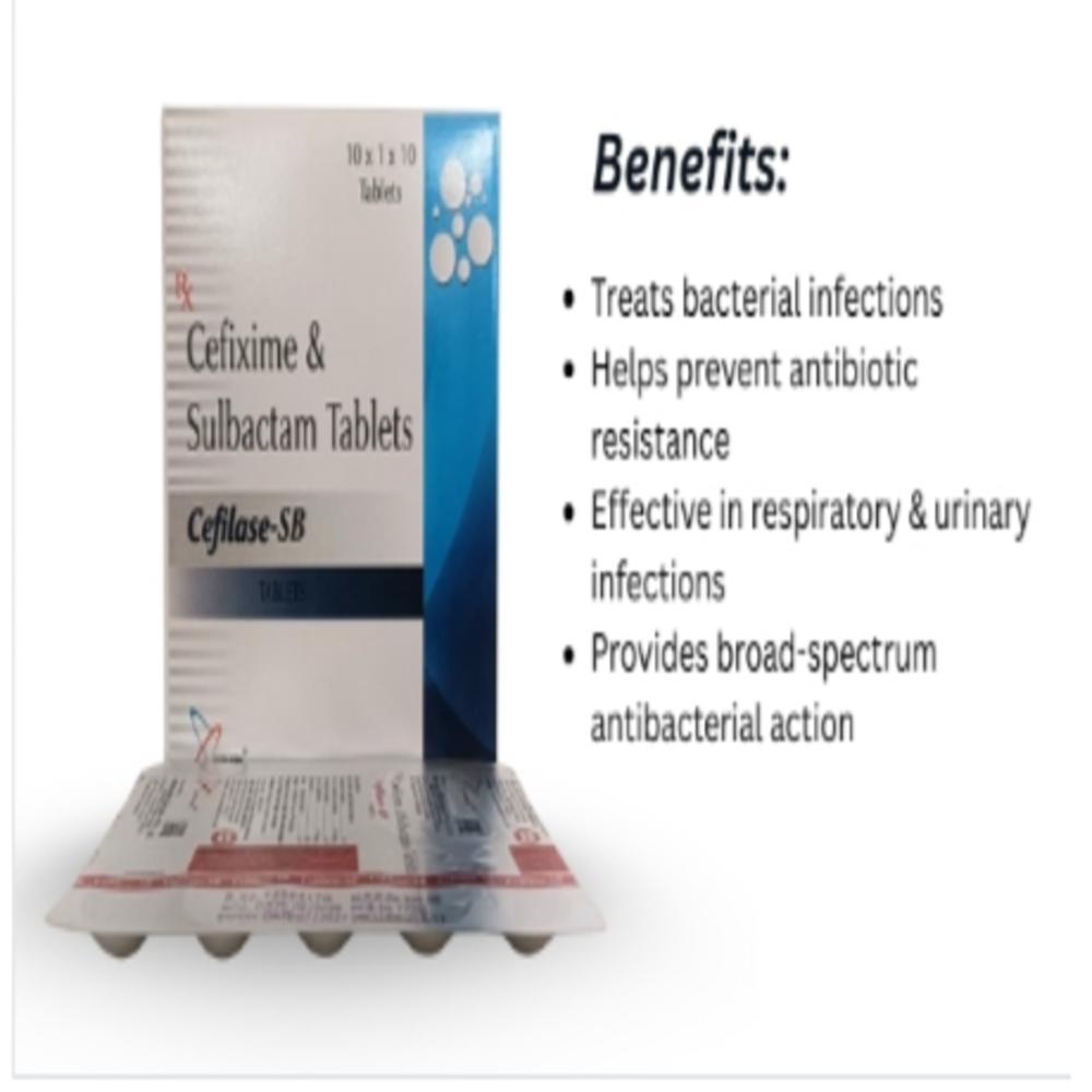 Cefixime 200mg + Sulbactam 150mg Tablet - Drug Type: General Medicines