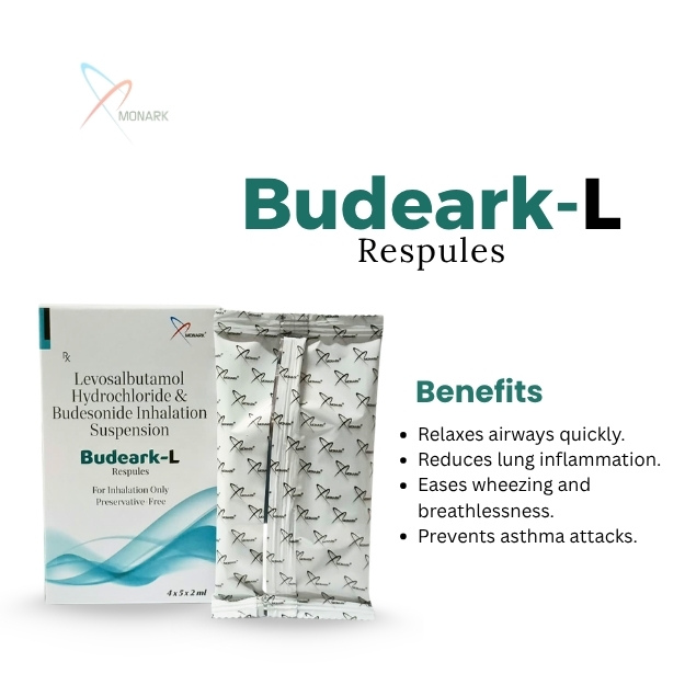 Levosalbutamol 1.25mg Hydrochloride & Budesonide 0.5mg Inhalation Suspention  