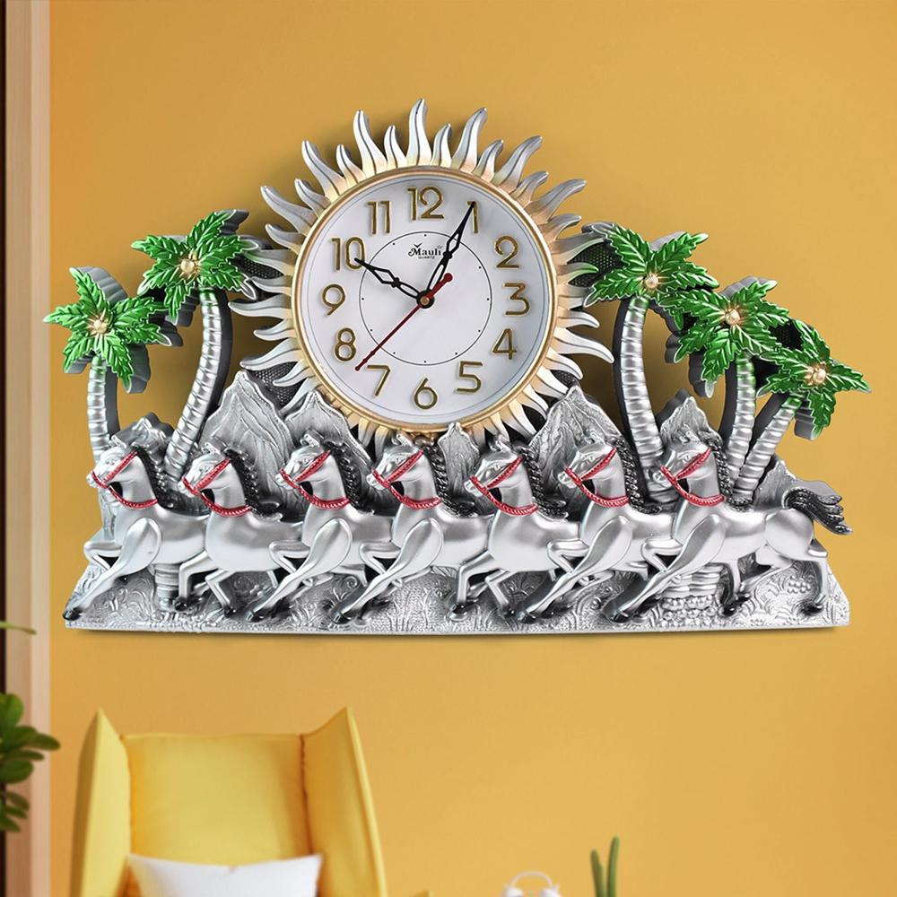 Premium Plastic Body Wall Clock (1 Pc) - Color: Mix