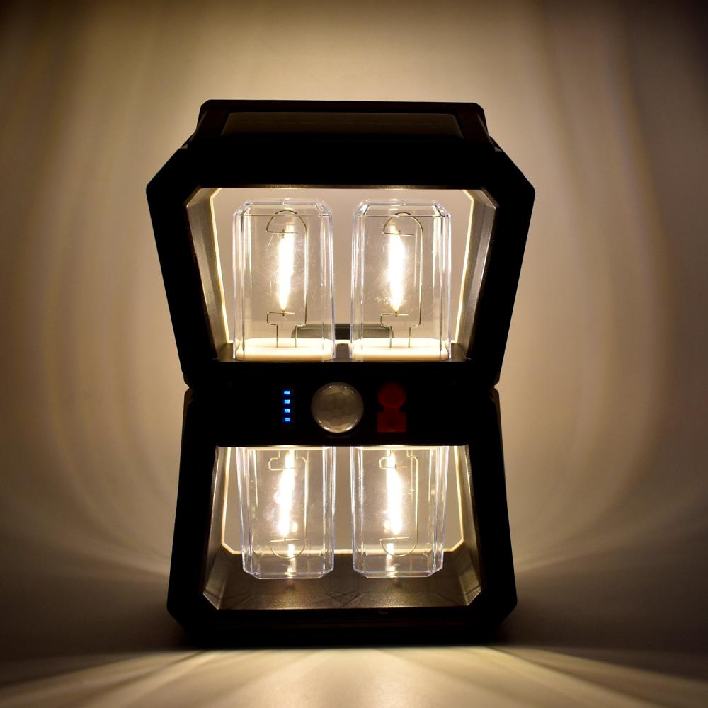 Solar Wall Lantern Light With 3 Modes, Motion Sensor (1 Pc) - Color: Mix