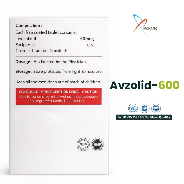 Linezolid 600mg Tablet (Under Dpco) - Brand Name: Avzolid-600