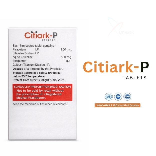 Citicolin 500mg + Piracetam 800mg Tablet