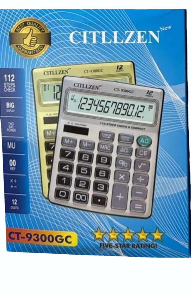 Citllzen CT-9300GC Basic Electronic Calculator.
