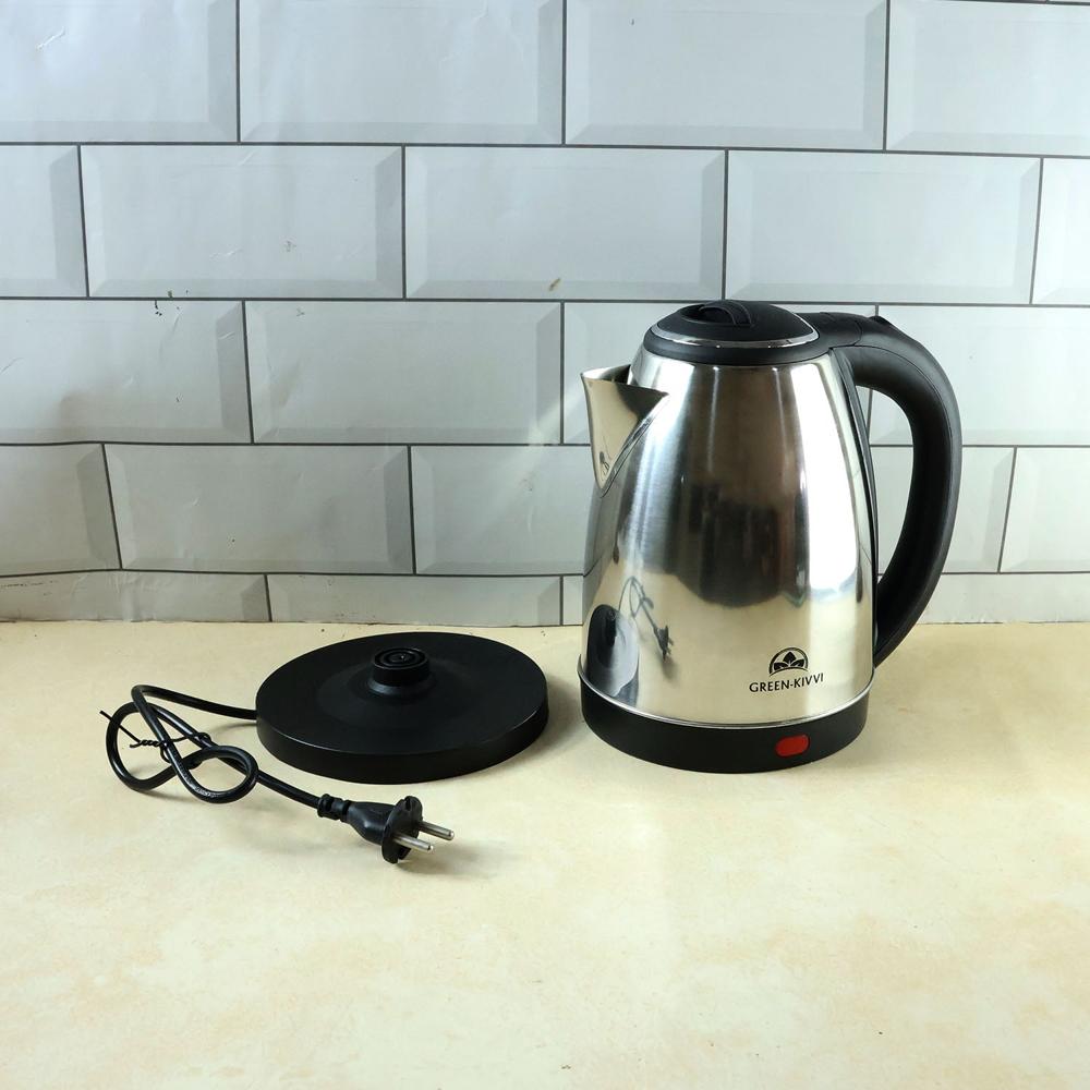 Electric Stainless Steel Kettle (1800Ml, 1 Pc) - Color: Mix