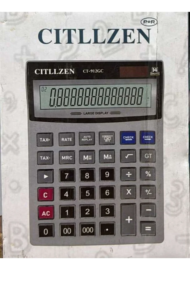 Citllzen Ct-912gc Electronic Calculator. - Color: Any Color
