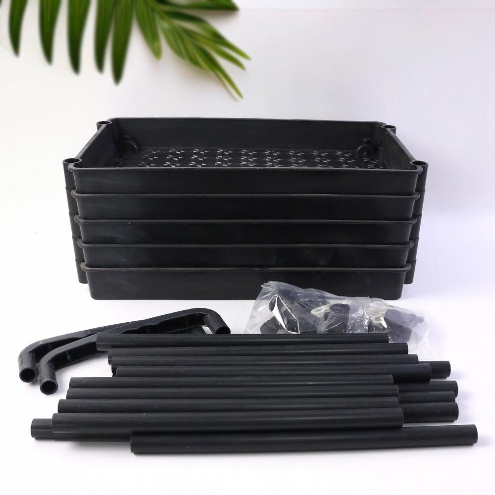 5 Layer Multipurpose Rolling Storage Rack (1 Pc) - Color: Mix