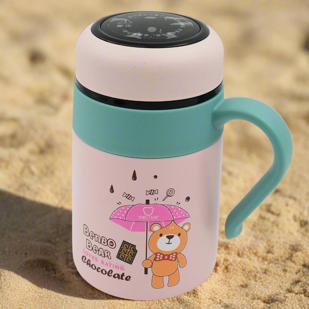 Smart Vacuum Insulated Water Bottle With Led Display, Gift Box (600 Ml Approx) - Color: Mix