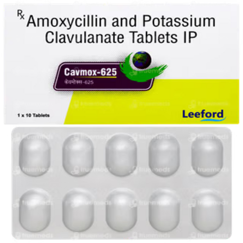 Cavmox 625 mg Tablet, Amoxicillin Clavulanic Acid Antibiotic Medicine