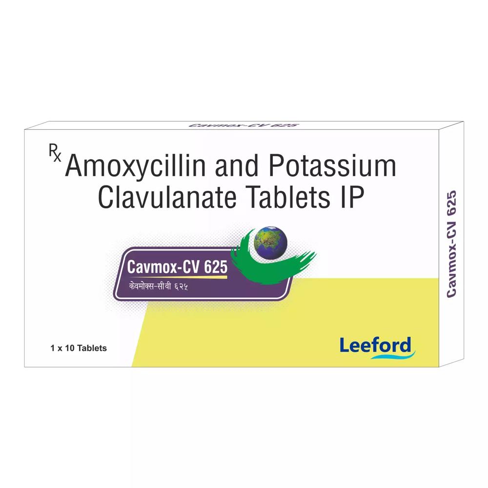 Cavmox 625 mg Tablet, Amoxicillin Clavulanic Acid Antibiotic Medicine