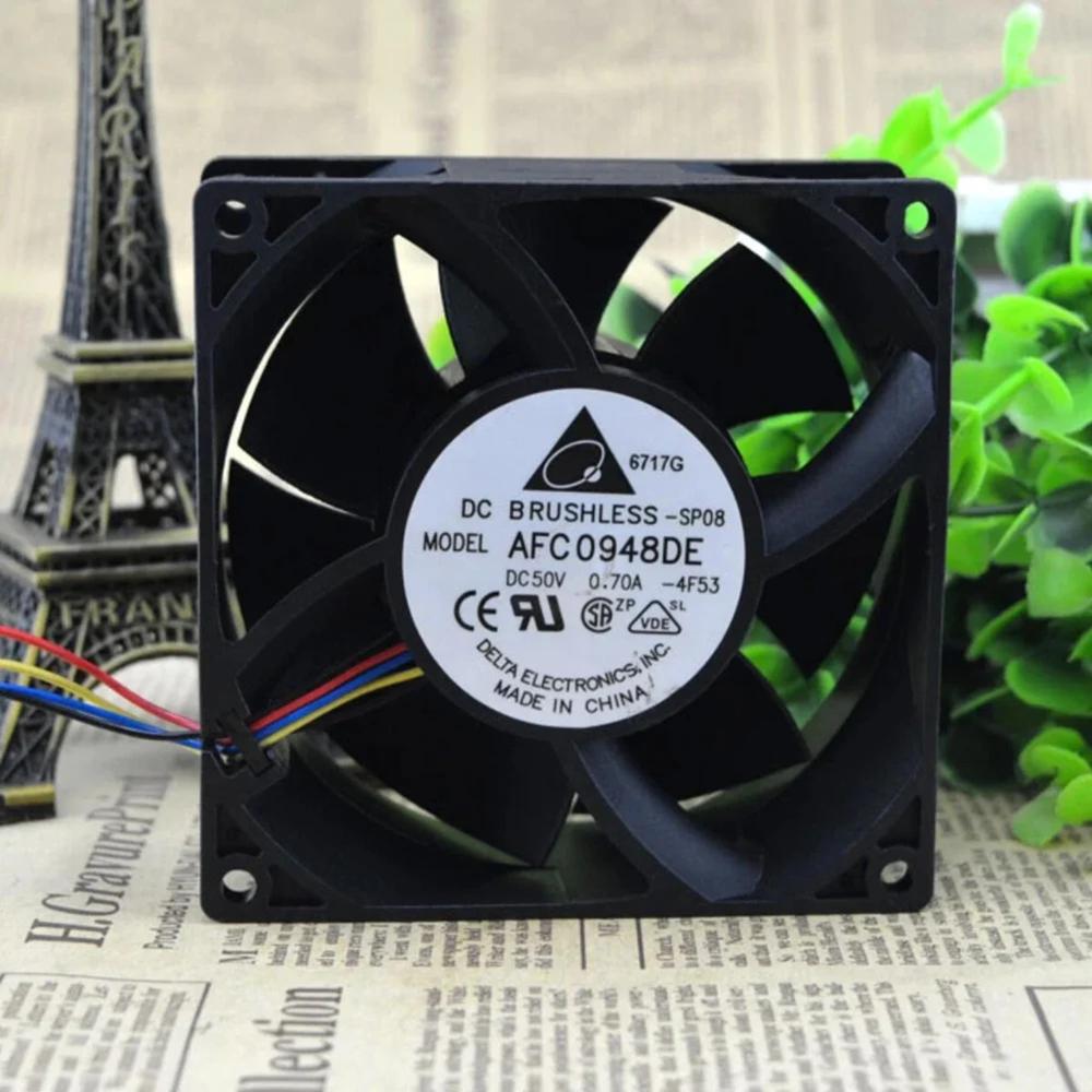 DELTA AFC0948DE 50V DC 0.70A 9238mm Ball Bearing Industrial Inverter Axial Cooling Fan