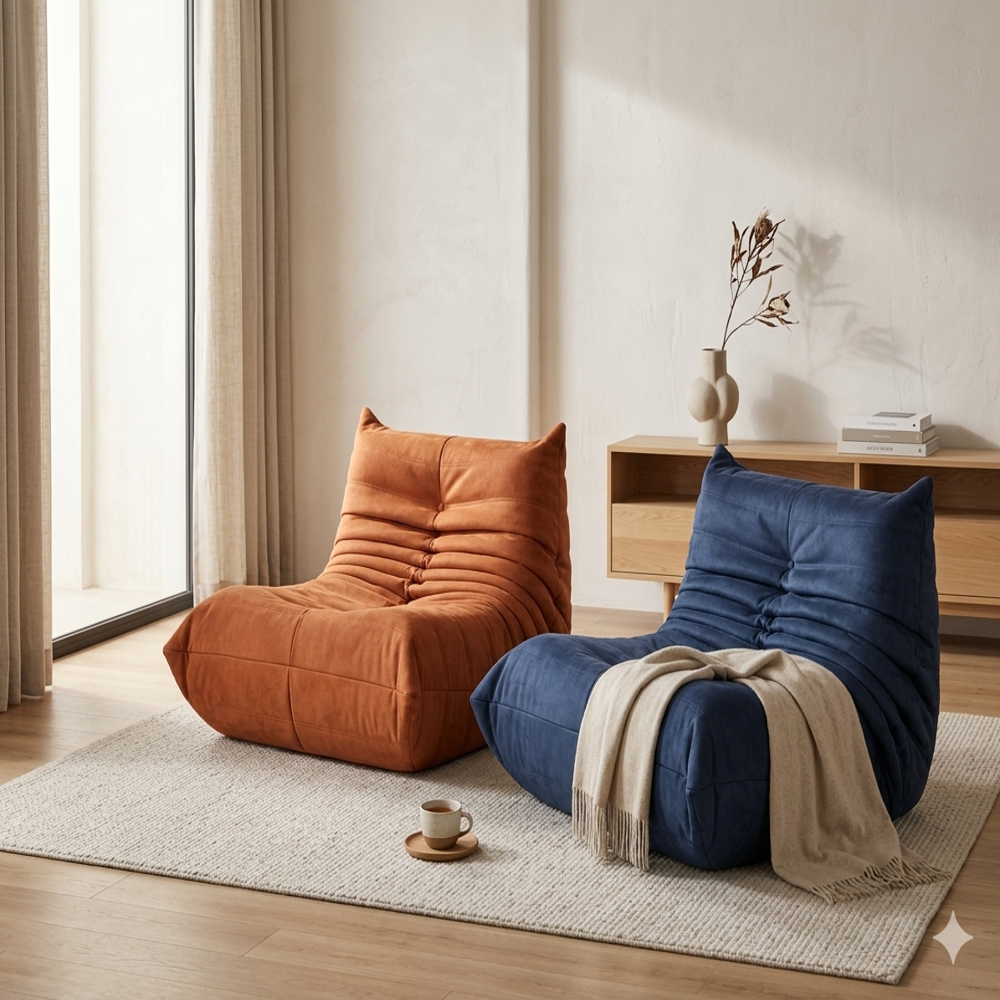 Modern Soft Caterpillar Lounge Chair