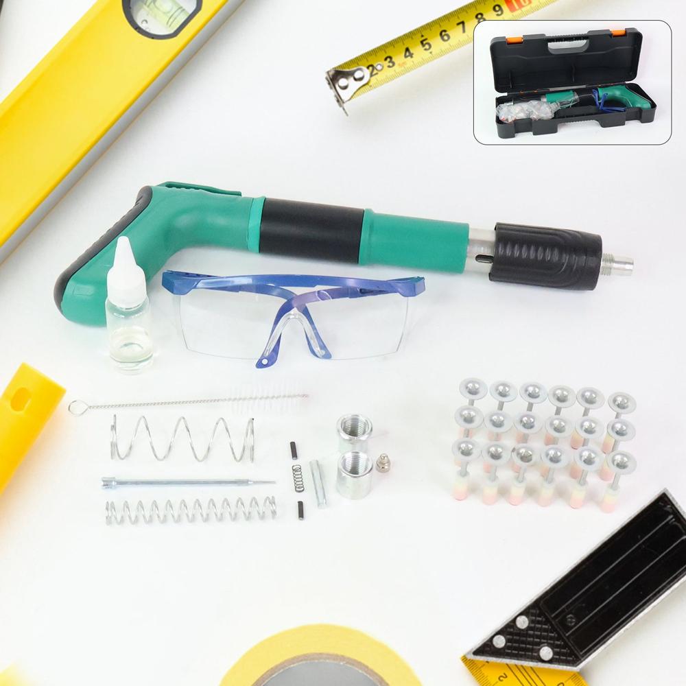 Professional Heavy Duty Manual Rivet/Anchor Fastening Gun Tool Kit - Color: Mix