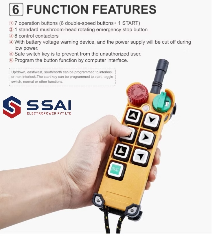 Double Speed F24-6D Crane Radio Frequency Remote Control