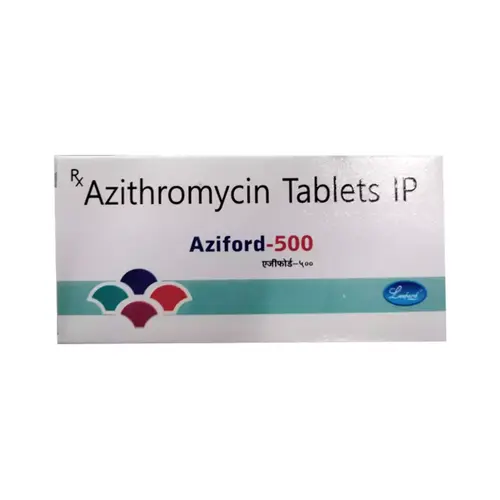 Aziford 500 mg Tablet, Azithromycin Antibiotic Medicine