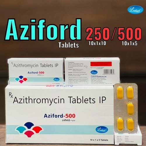 Aziford 500 mg Tablet, Azithromycin Antibiotic Medicine