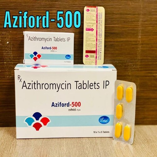 Aziford 500 mg Tablet, Azithromycin Antibiotic Medicine