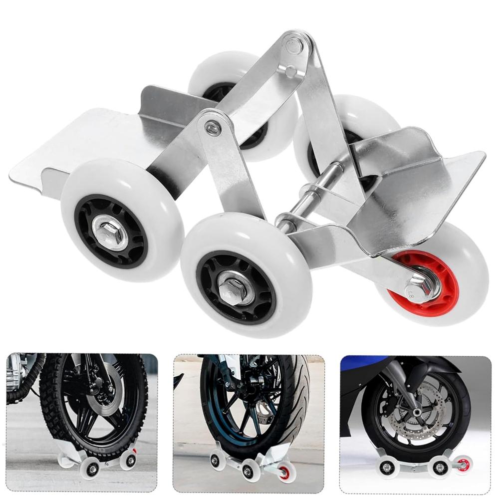 Heavy Duty Motorcycle Front Wheel Parking Roller Stand (1 Pc)