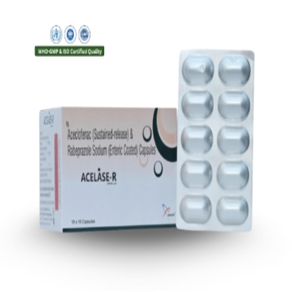 Aceclofenac (Sustained-release) And Rabeprazole Sodium (Enteric Coated) Capsules