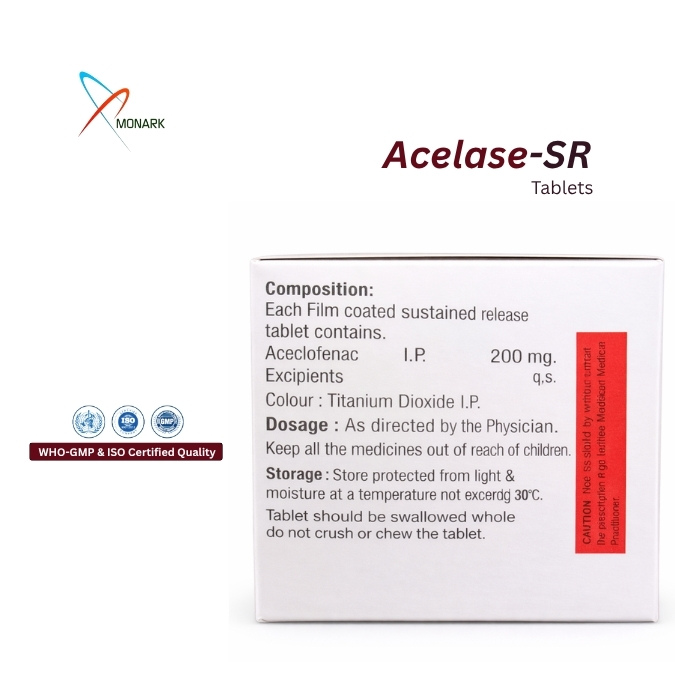 Aceclofenac 200mg  Sustained  Release Tablet