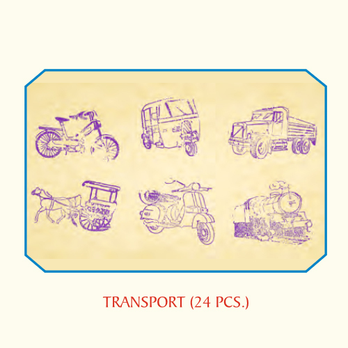 24 Pcs Transport Stamps