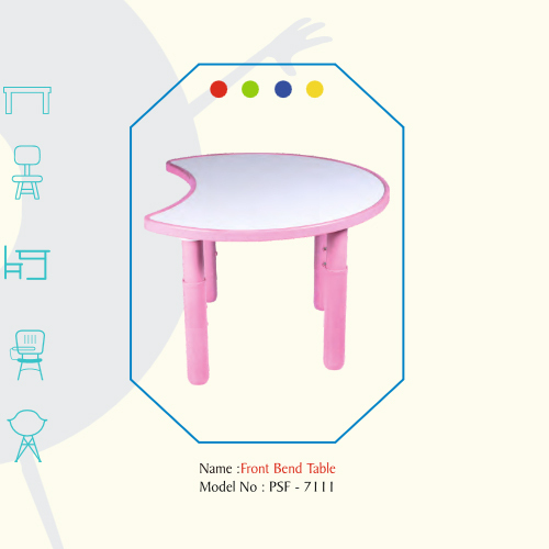 PSF7111 Front Bend Table With Wooden TOp