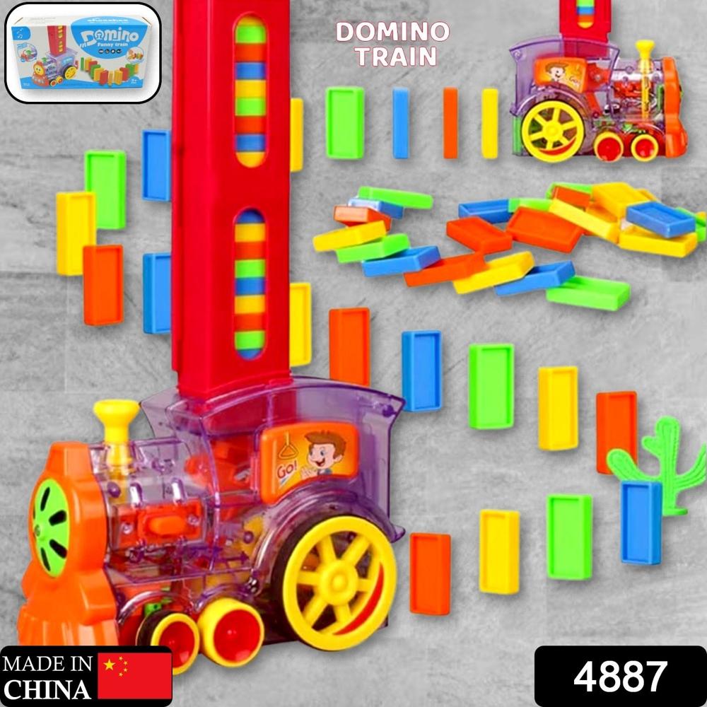 Transparent Funny Train Engine Block Set 60-Piece Music & Lights