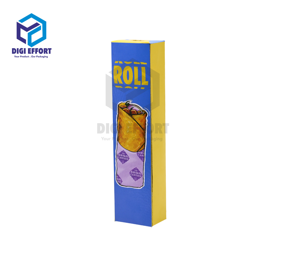Kathi Roll Packaging Box - Color: Yellow