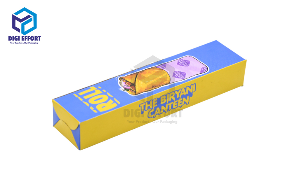 Kathi Roll Packaging Box - Color: Yellow