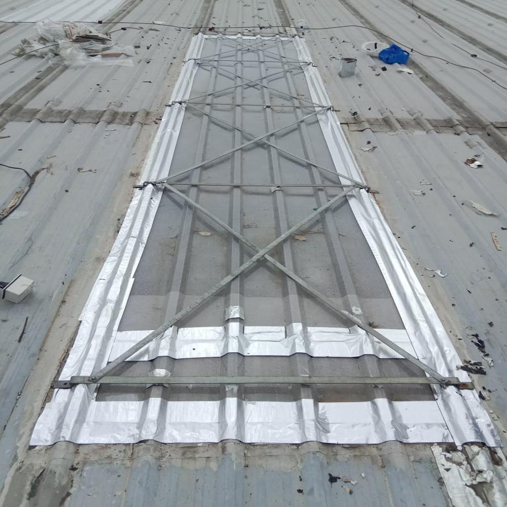 Tkjb 001 Bitumen Flashing Tape - Bitumen Material, 2 Inch Width X 10-20 Meters Length, Silver Color, 1.5 Mm Thickness | Heat-resistant, Waterproof, Single-sided, Pressure Sensitive Adhesive