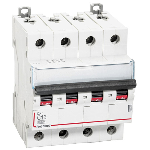 Legrand Dx3 16A FP Four Pole MCB