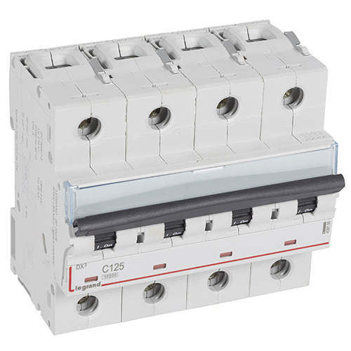 Legrand Dx3 125A FP Four Pole TPN MCB