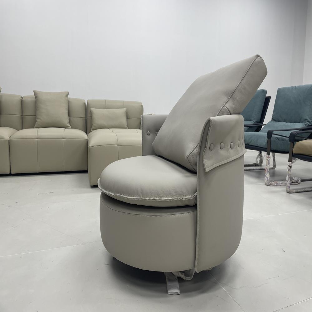 Luxury Leather Swivel Chair