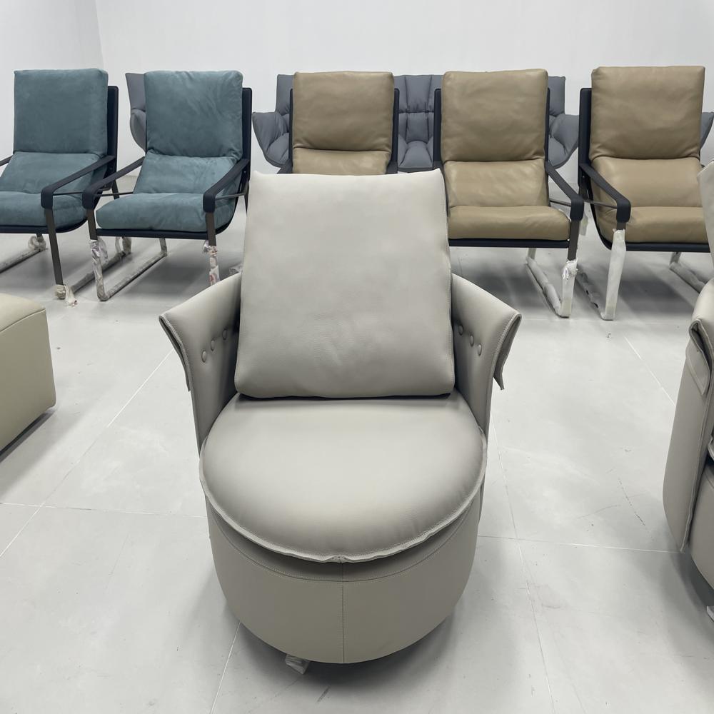 Luxury Leather Swivel Chair