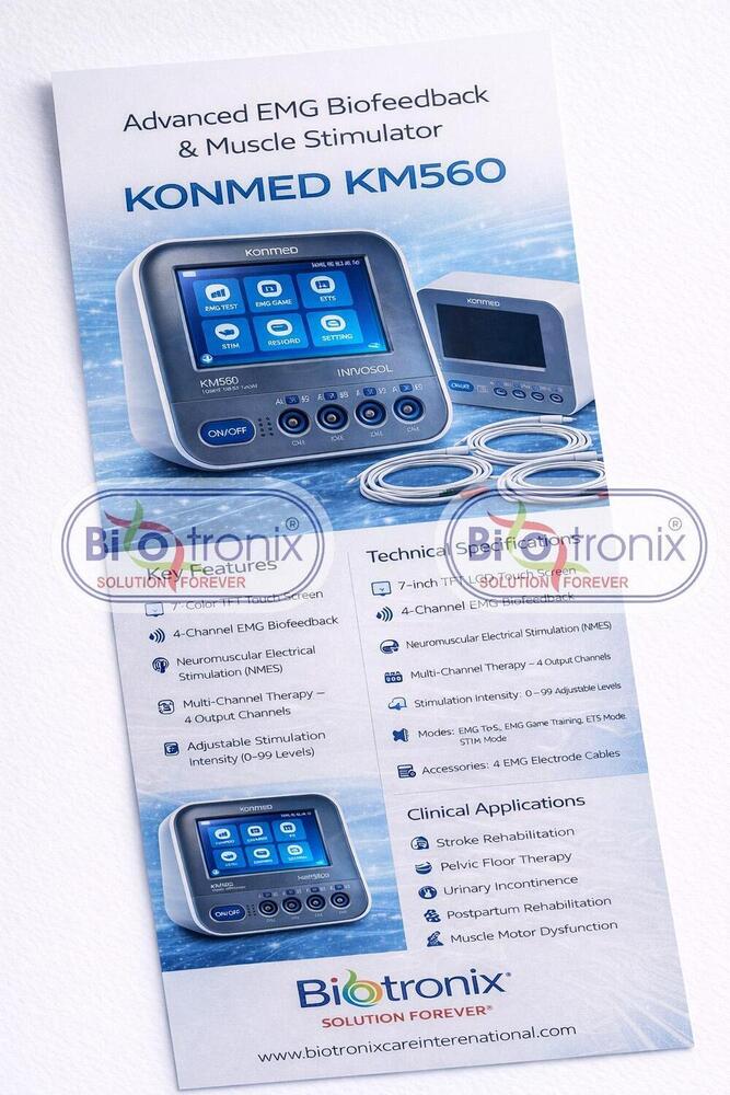 Konmed KM-560 4 Channel EMG Biofeedback Device with Rehab Features
