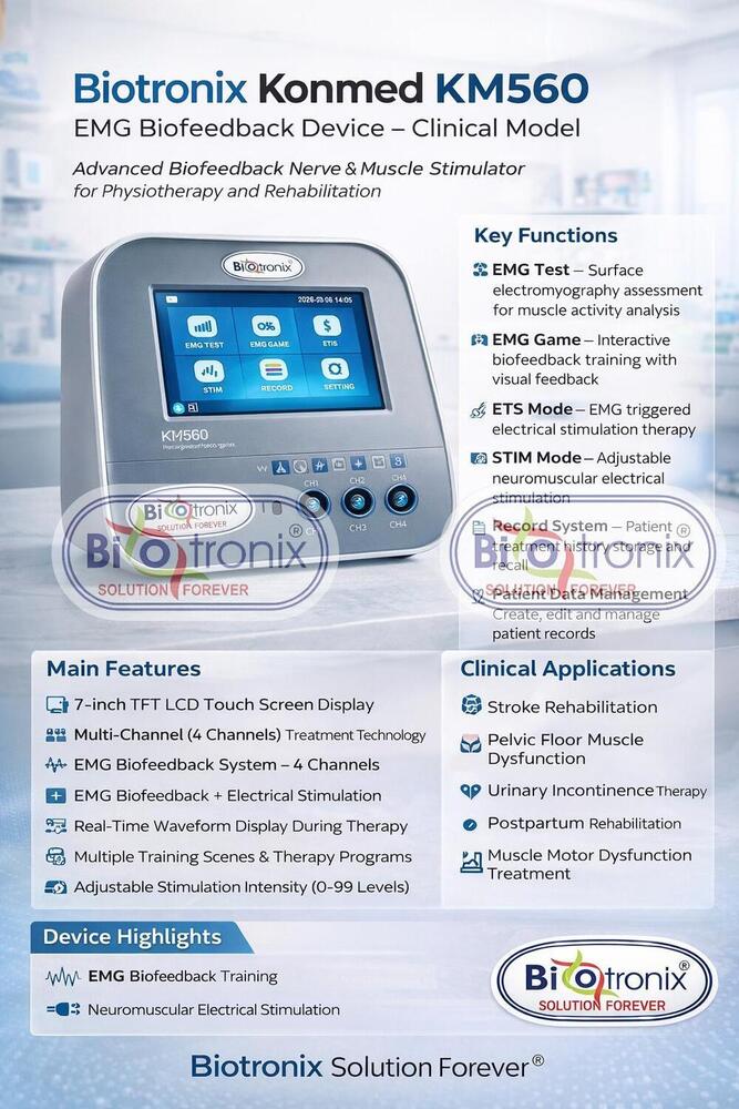 Konmed KM-560 Pelvic Floor Biofeedback Machine with EMG Feedback