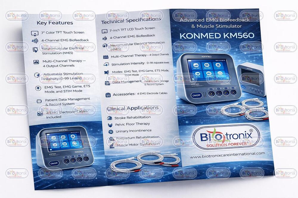 Konmed KM-560 4 Channel Biofeedback System with Clinical Therapy