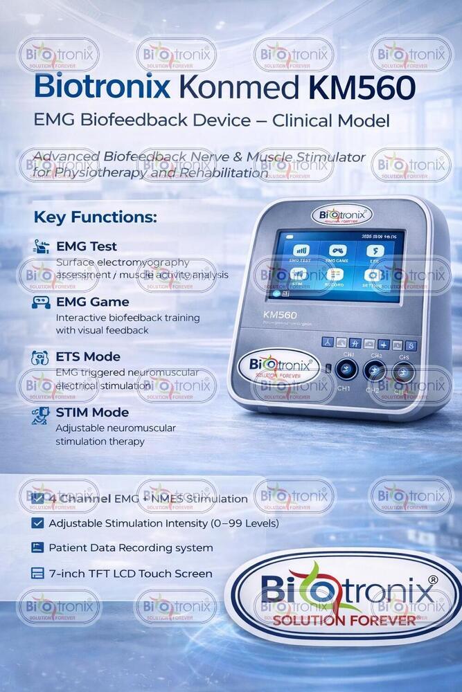 Konmed KM-560 4 Channel Biofeedback System with Clinical Therapy