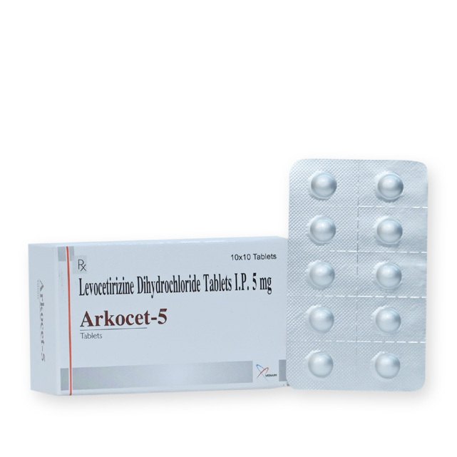 Levocetirizine Dihydrochloride Tablets Ip 5 Mg - Brand Name: Arkocet-5