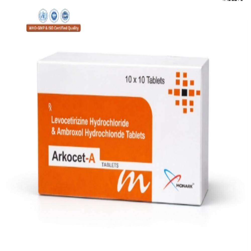 Levocetirizine Hydrochloride And Ambroxol Hydrochloride Tablets - Brand Name: Arkocet-a