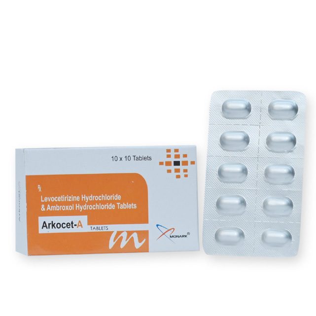 Levocetirizine Hydrochloride And Ambroxol Hydrochloride Tablets - Brand Name: Arkocet-a