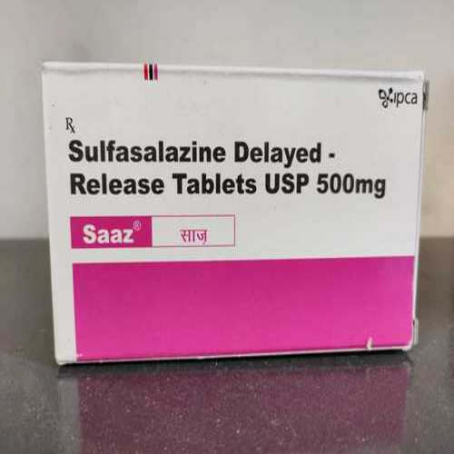 Saaz Sulfasalazine Tablets 500 Mg , Manufacturer: Ipca Laboratories Ltd, Prescription