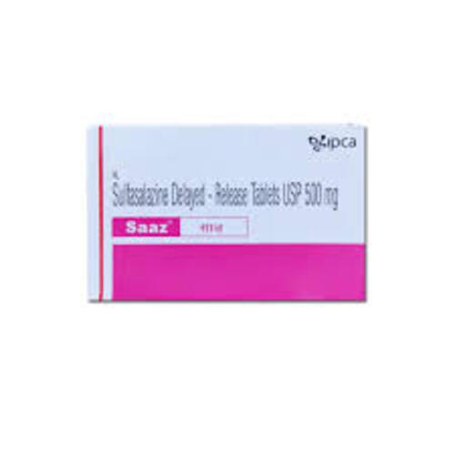 Saaz Sulfasalazine Tablets 500 Mg , Manufacturer: Ipca Laboratories Ltd, Prescription