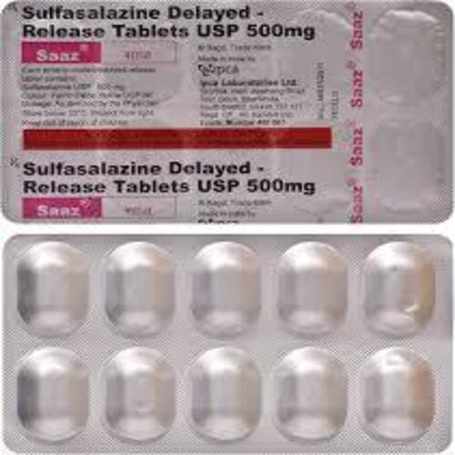 Saaz Sulfasalazine Tablets 500 Mg , Manufacturer: Ipca Laboratories Ltd, Prescription